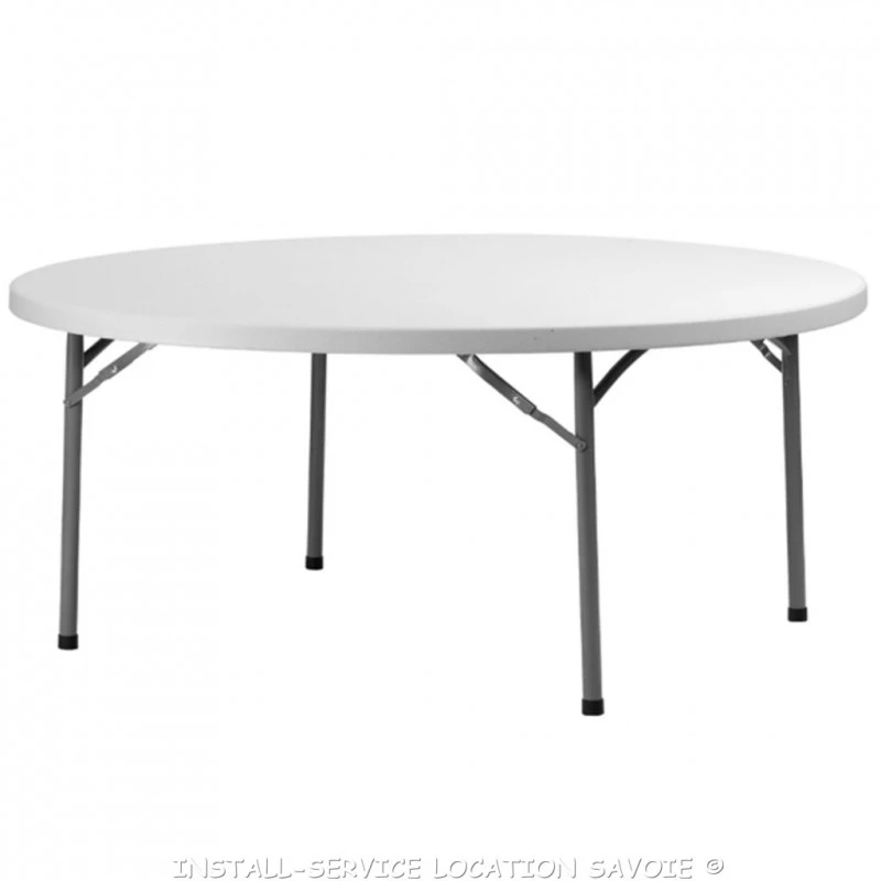 Table ronde diamètre 180 cm