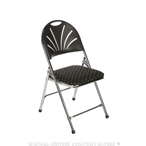 chaise pliante prestige chrome